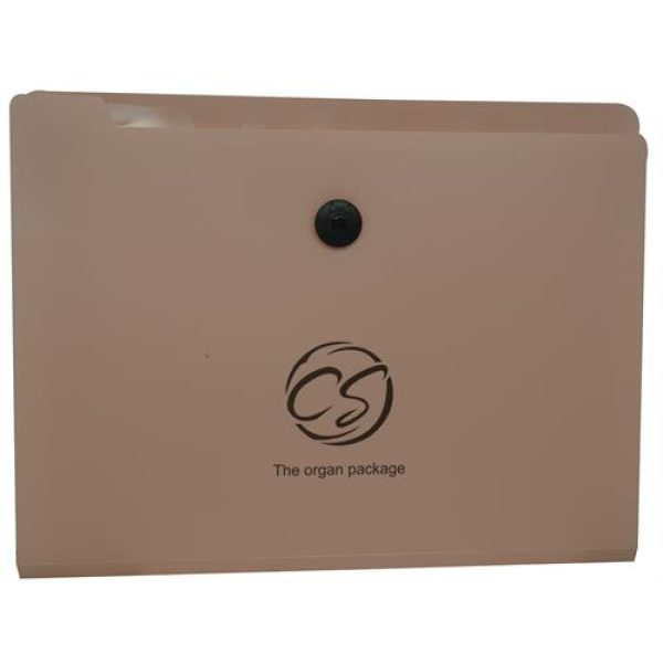 Brainware 8 Compartment Expanding File Organiser Pink