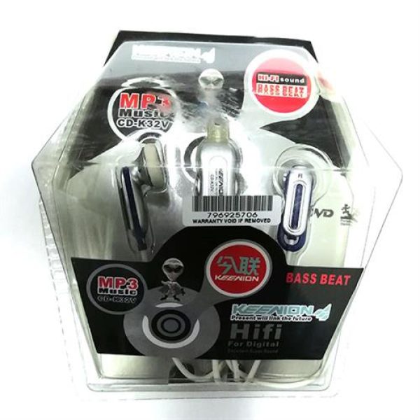 Geeko Silver And Blue Accents In-Ear Earphones