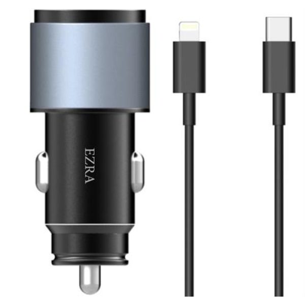 Ezra Quick Car Charger Set For Iphone – QC3.0 + Pd20w Car