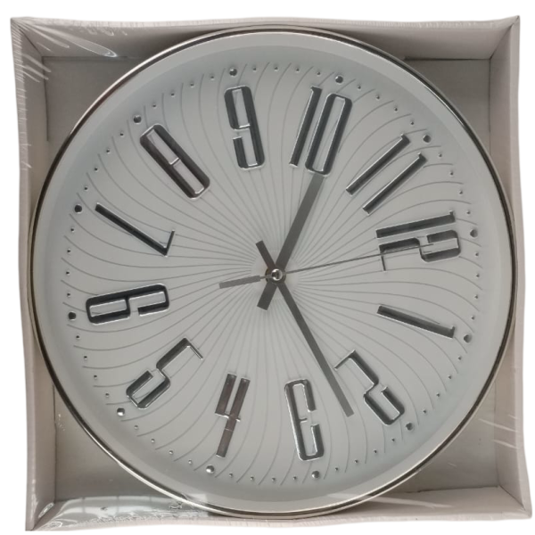 Casey Wall Clock Silver
