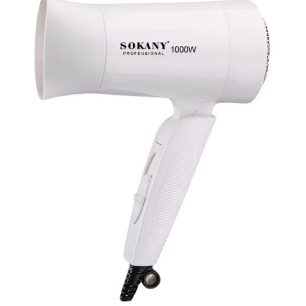 Sokany Foldable Mini Hair Dryer White