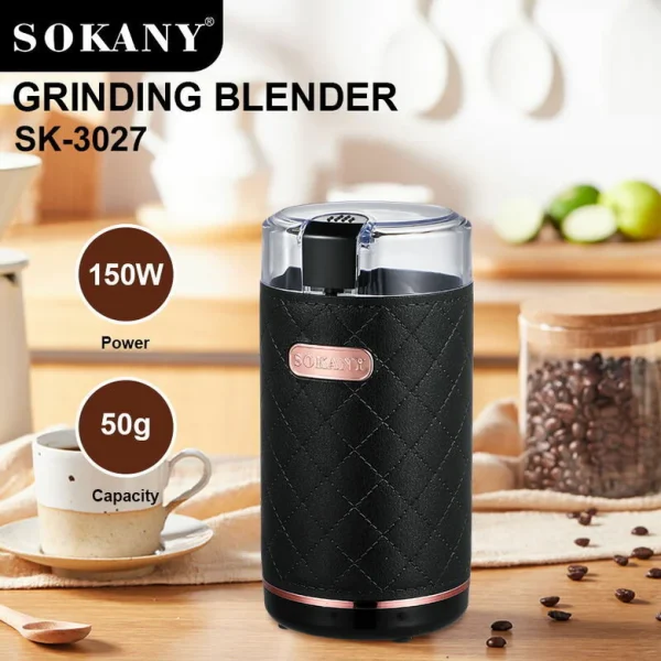 SOKANY 3027 150W Electric Bean Coffee Grinder