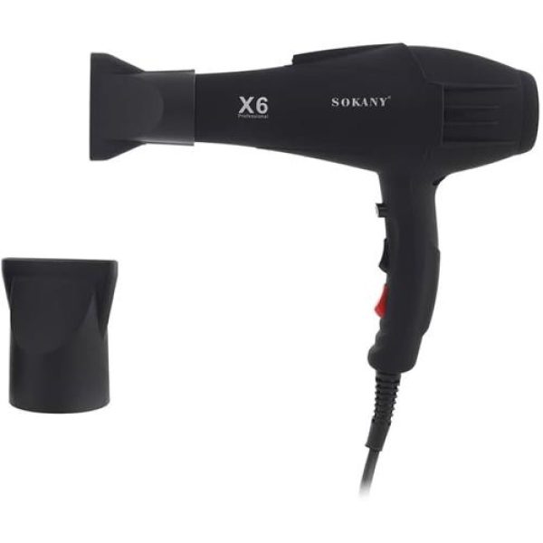 Sokany Salon Profesional Quick Drying Black Hairdryer 2200w