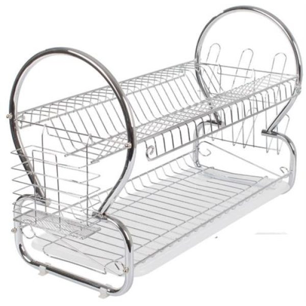 Casey 2 Layer 40cm Stainless Steel Medium Dish Rack