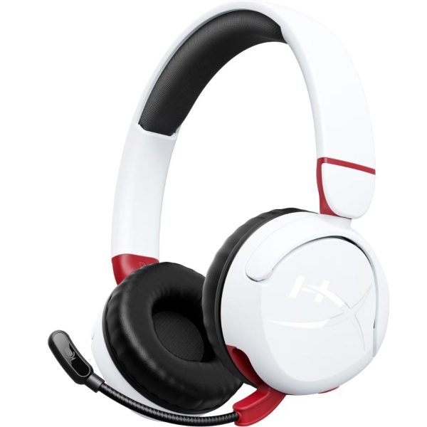 HP HyperX Cloud Mini Wireless White And Red Headset with Microphone