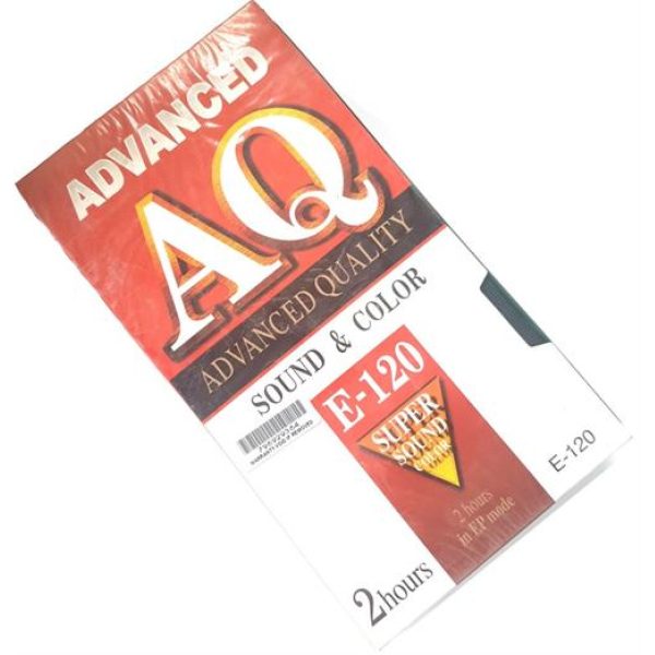 Geeko E-120AQ Blank 2 Hour VHS Format Video Cassette