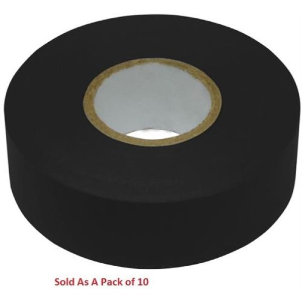 ELLIES PVC INSULATION TAPE 10M BLK 10PK