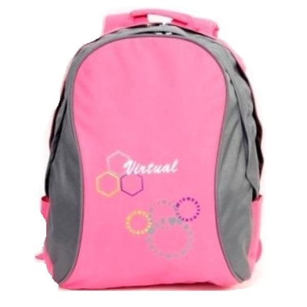 Macaroni Pink and Grey Ateneo Student Backpack