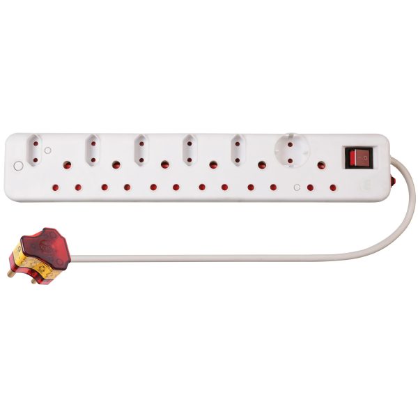Ellies 12 Way Surge Multiplug Adator
