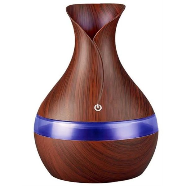 Casey Ultrasonic Aroma Portable Humidifier Dark Wood Grain