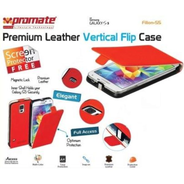 Promate Filion S5 Bookcover Colour: Red