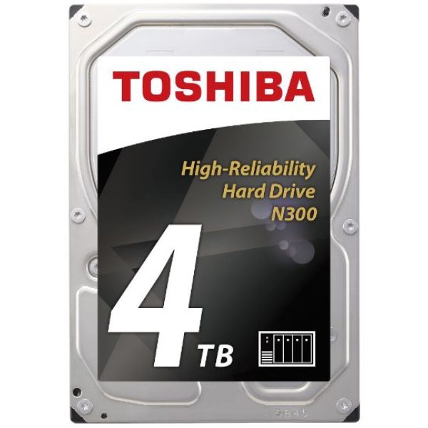 Toshiba 4TB N300 SATA III 3.5 Inch Hard Drive