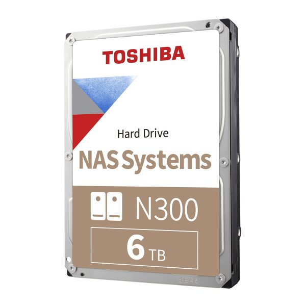 Toshiba 6TB N300 NAS 3.5-Inch Hard Drive