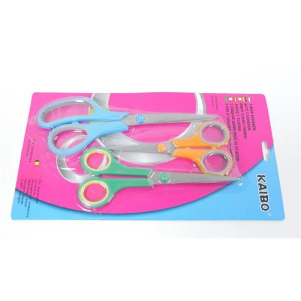 Casey3 pc Multicolor Household Scissor Pack