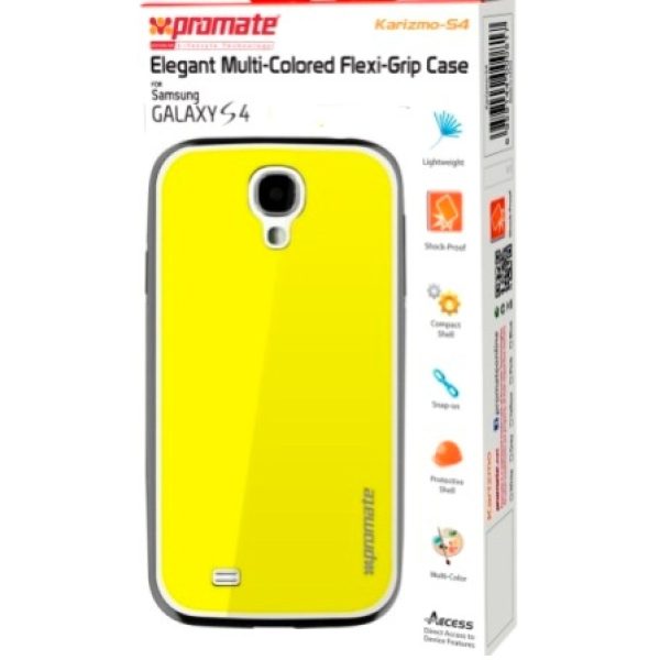 Promate Yellow Karizmo Samsung Galaxy S4 case