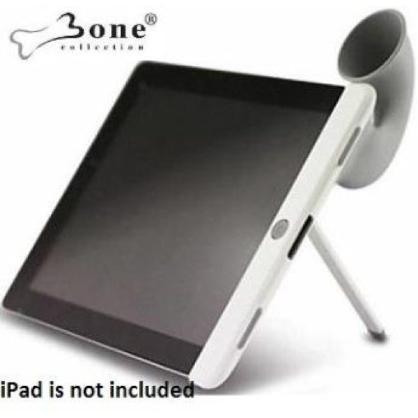 Bone Collection Horn Stand Sound Amplifier iPad 2 Grey