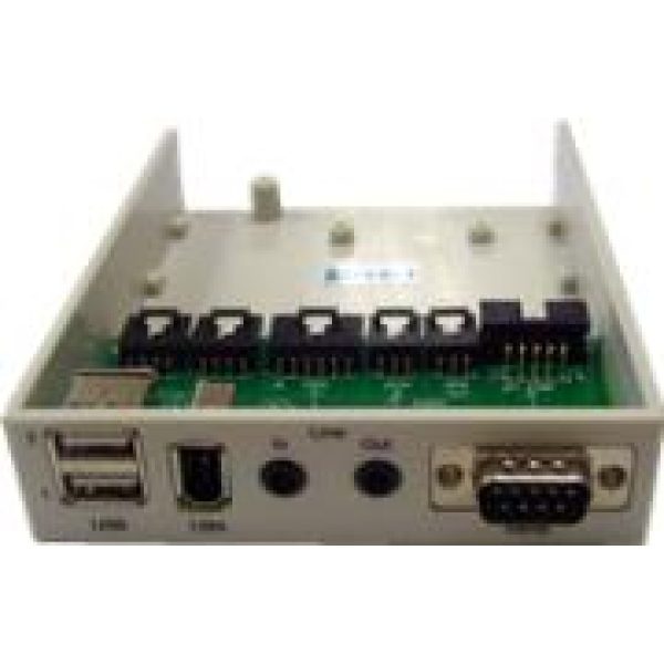 UniQue Multimedia Bay 2xUSB Port+1IEEE 1394 Port+Audio In