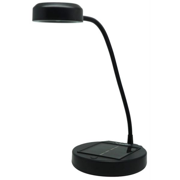 Noble Black SunLite Solar Powered Tabletop Lamp
