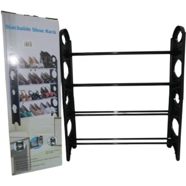 Nordic Wind 4 Tier 12 Shoes Stackable Rack
