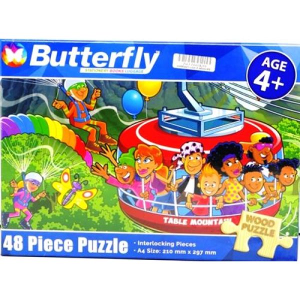 Butterfly 48pc Table Mountain Wooden Puzzle