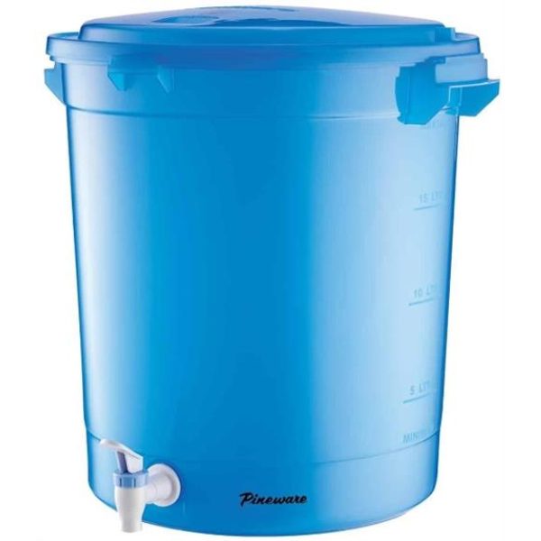 Pineware 23 Litre Electric Water Heater Bucket Blue