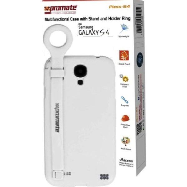 Promate White Pless Samsung Galaxy S4 Multifunctional Case