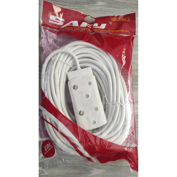 Noble Safy 20m Multi Plug Coupler Extension Cord Lead