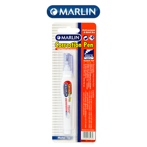 Marlin Office Essentials 7ml Correction Fluid Pen