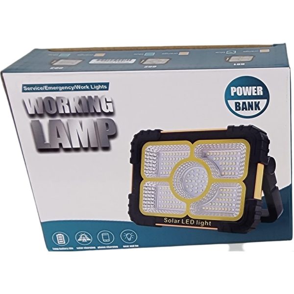 Solarix LED Solar Floodlamp With Power Bank Orange Large