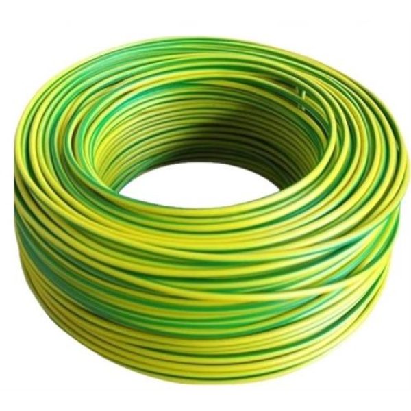 Solarix 6mm² Yellow 7 Green Earth Wire 100 Metre Roll