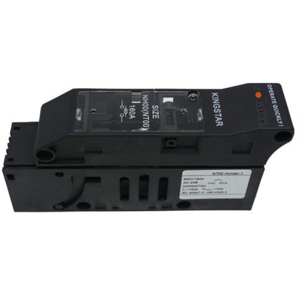 Solarix NT00 Rail Mount 1 Pole 160A DC Fuse Holder