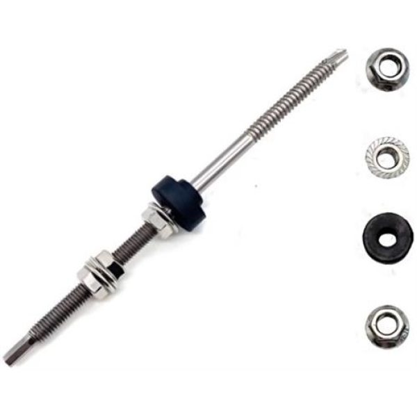 Solarix IBR Hanger Bolt screw for D-RAIL 6mm