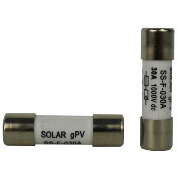 Solarix 30A 38mm x 10mm Solar Photovoltaic Fuse