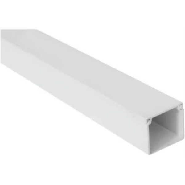 Solarix PVC Trunking 3 Metre 40mm X 40mm White