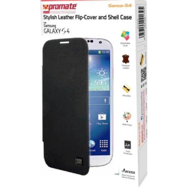 Promate Black Sansa Samsung Galaxy S4 Shell Case