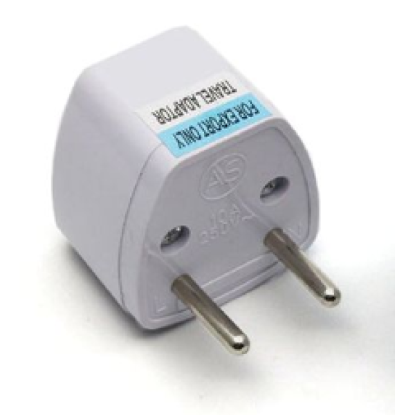 UniQue Travel Adapter Two Pin Male Schuko Plug