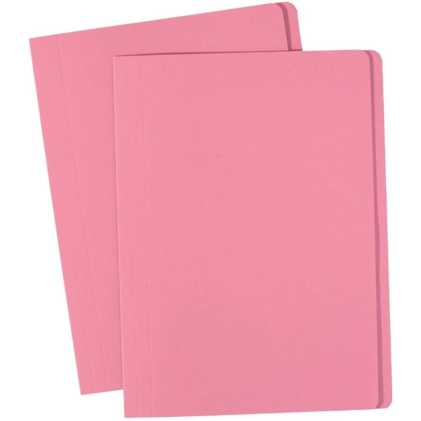 Marlin A4 Flat File Folders Pink Pack of 100
