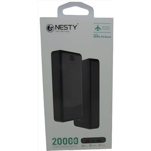Nesty 20000mAh Black Multi Functional Power Bank