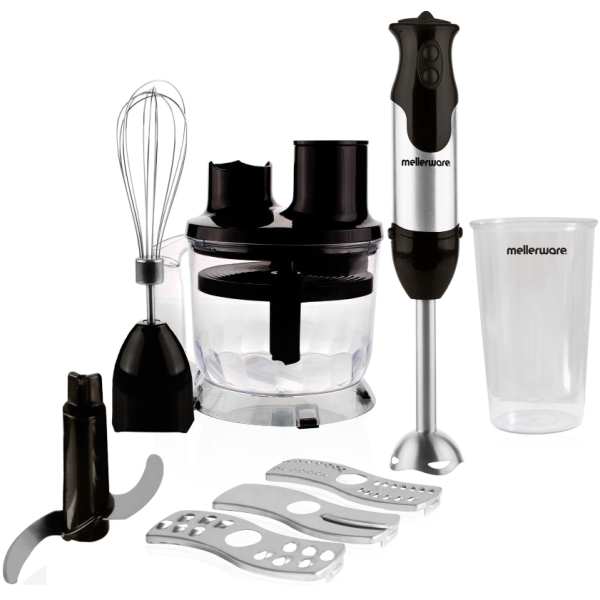 Mellerware 800W Stainless Steel Stick Blender With Attachments