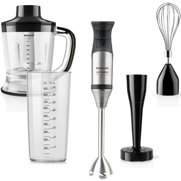 Taurus 20 Speed Stainless Steel 1200W Stick Blender