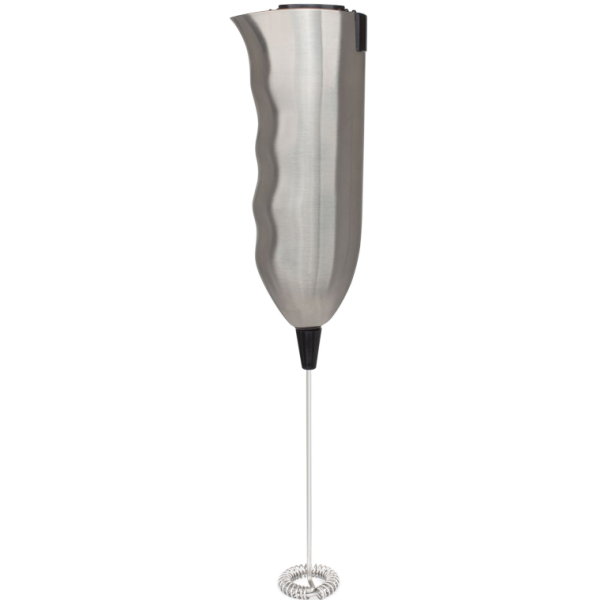 Mellerware Battery Operated Stainless Steel Brushed Milk Frother