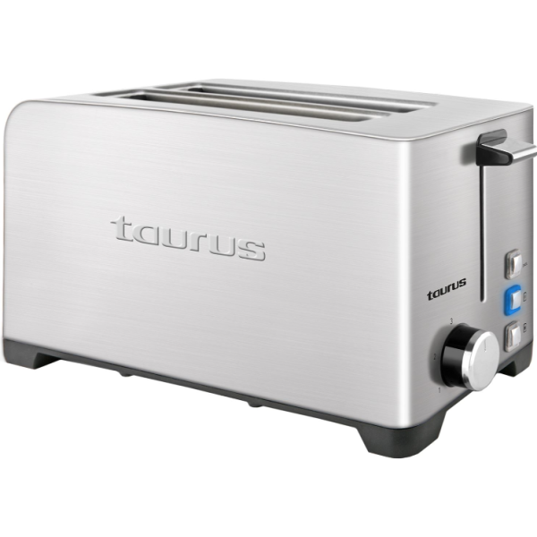 Taurus 4 Slice 1400W Stainless Steel Brushed Toaster