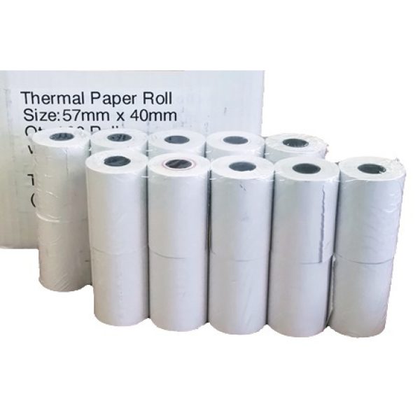 Postron 100 Thermal 57mm X 40mm Credit Card Paper Rolls