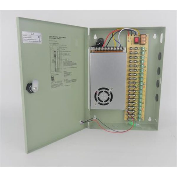 Securnix 12VDC 20Amp 18 Channel CCTV power supplies Box