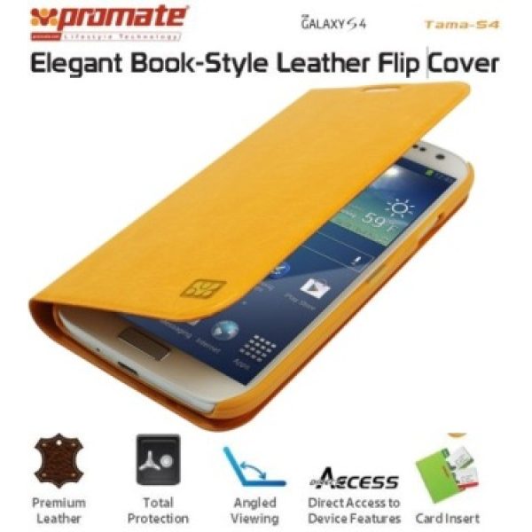 Promate Tama-S4 Samsung Galaxy S4 Leather Flip Cover