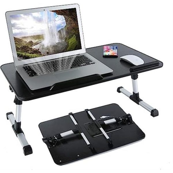 UniQue Portable Foldable Laptop Desk With USB Cooling Fan