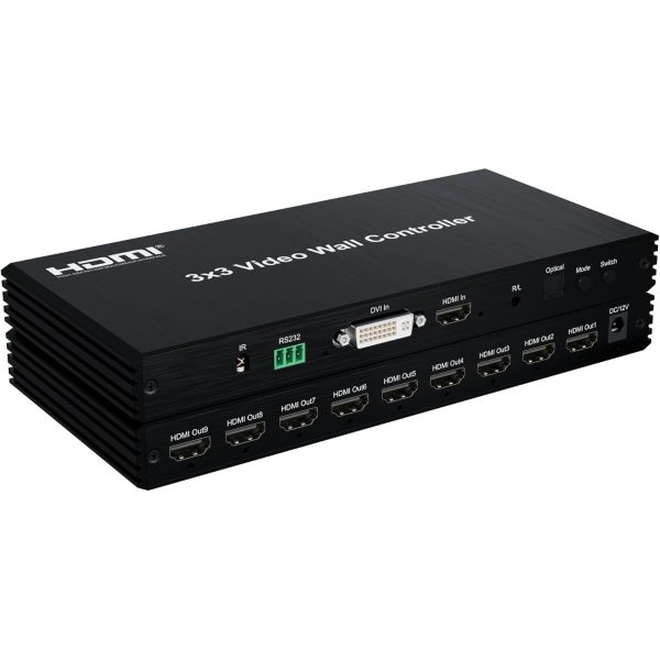 UniQue 3x3 HDMI Video Wall Controller