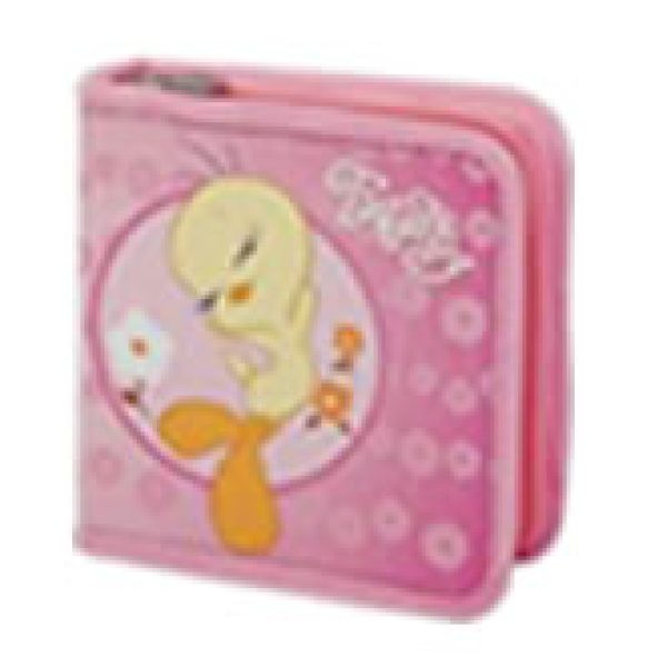 Tweety 40 CD Wallet Colour PINK Retail Box