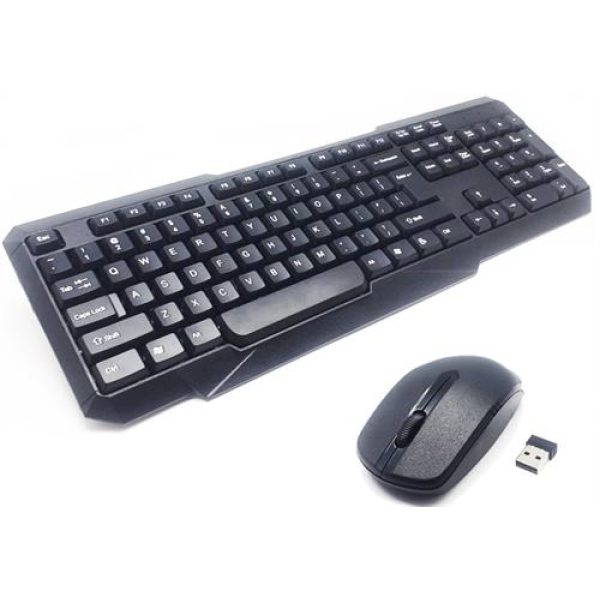 UniQue Wireless USB 104 Keys Standard US Layout Keyboard & Mouse Combo