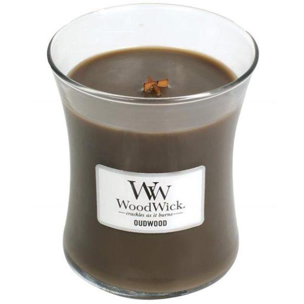 Woodwick Oudwood Medium Jar Retail Box No warranty